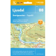 88 Ljusdal Sverigeserien 1:50 000